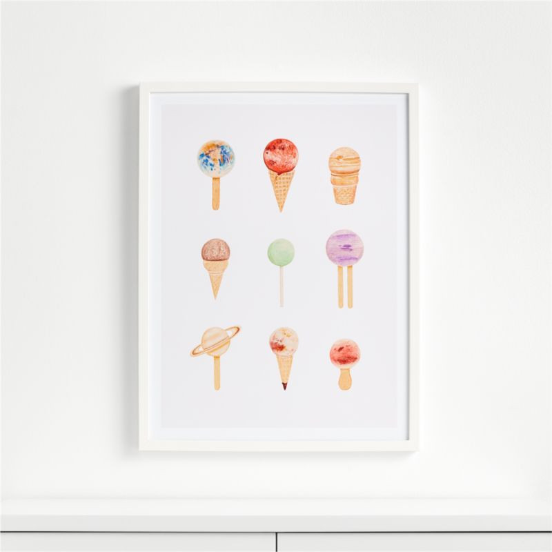 Planet Sugarium Framed Wall Art Print + Reviews | Crate & Kids | Crate & Barrel