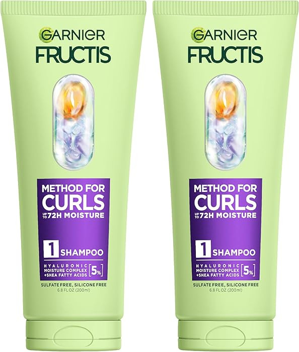 Garnier Fructis Method for Curls Moisture Filling Curly Hair Shampoo with up to 5% Hyaluronic Moi... | Amazon (US)