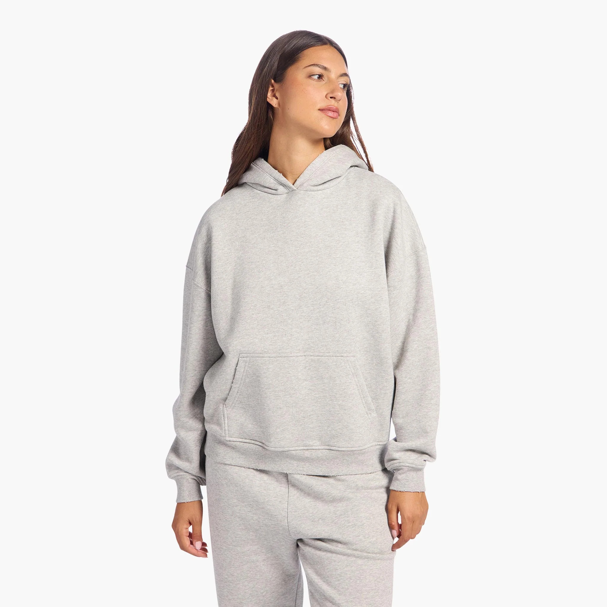 Vintage Fleece Hoodie | Heather Grey | Nuuds US