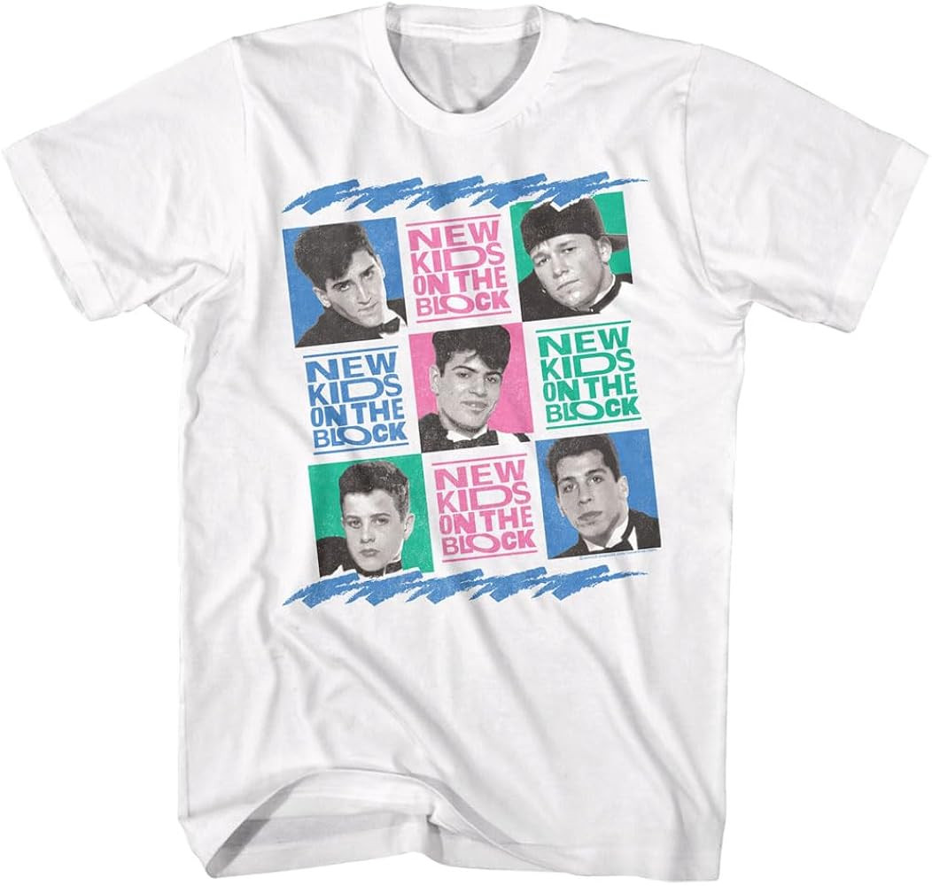 American Classics New Kids On The Block Photo Grid T Shirt White | Amazon (US)