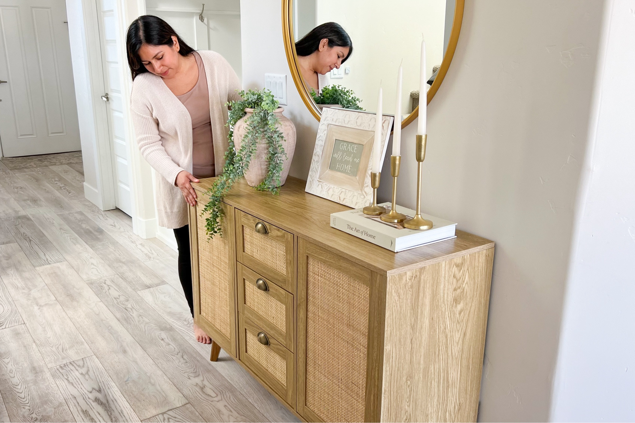 Entry table decor. Cabinet 

#LTKSeasonal #LTKhome #LTKsalealert