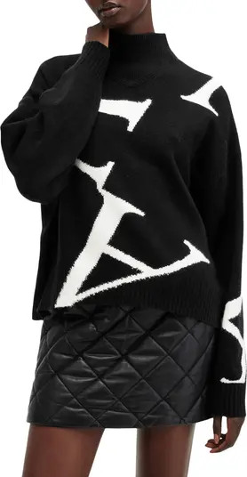 AllSaints A Star Turtleneck Sweater | Nordstrom | Nordstrom