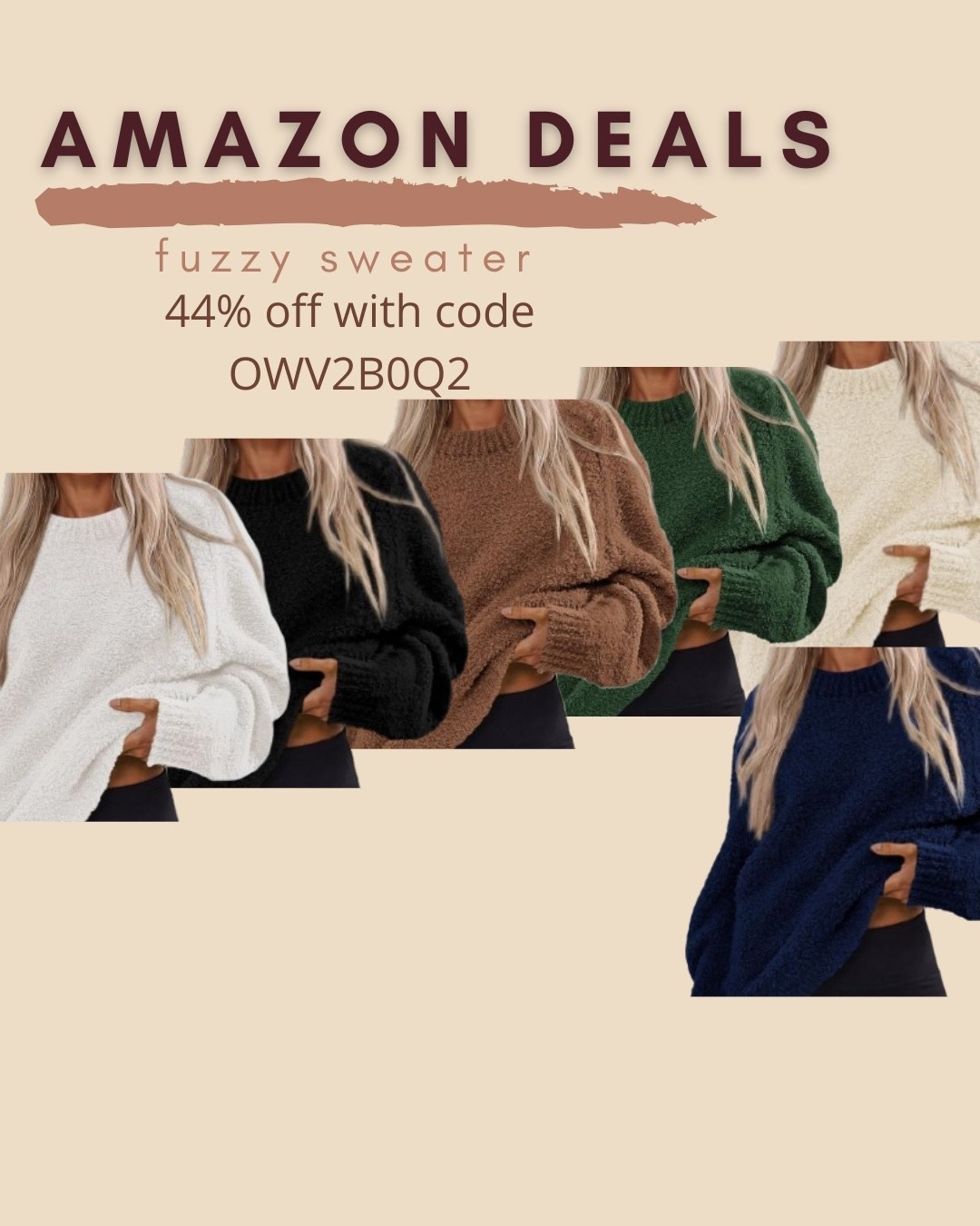 $17 ends 9:23
Amazon fashion
Amazon deals
Fuzzy sweater

#LTKSaleAlert