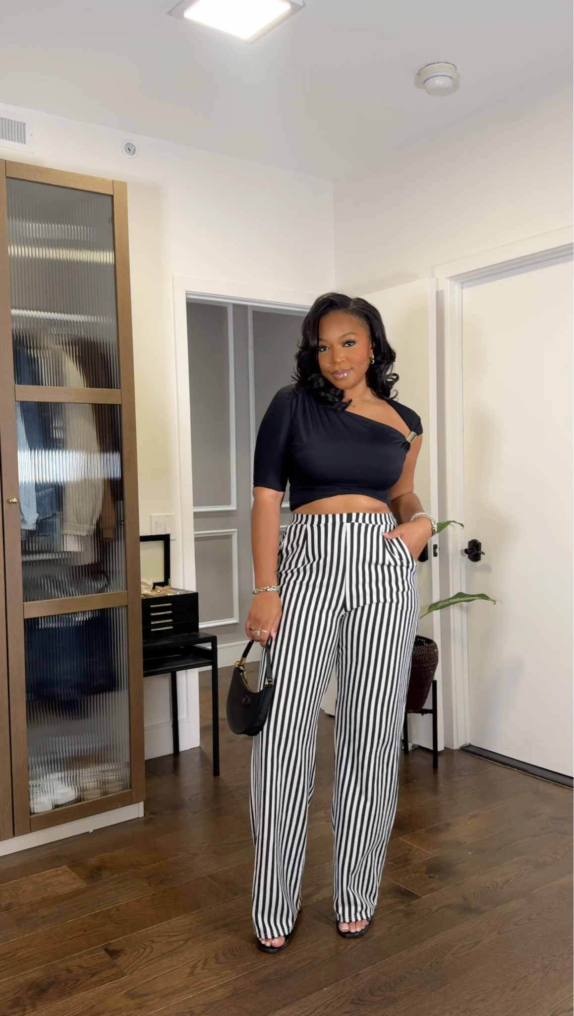 Love these beautiful tops. So elegant and sophisticated. I am 5’9 | 200 lbs wearing medium top and large TALL in the jeans (use code JANESHAXSPANX for 15% off!!) and a 10 in the striped pants!!

#LTKfindsunder100 #LTKstyletip #LTKmidsize
