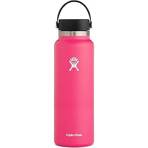 Hydro Flask Water Bottle - Stainless Steel & Vacuum Insulated - Wide Mouth 2.0 with Leak Proof Flex  | Amazon (US)