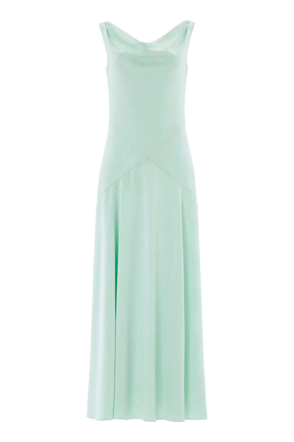 Evangeline Satin Cowl Neck Gown | Needle & Thread