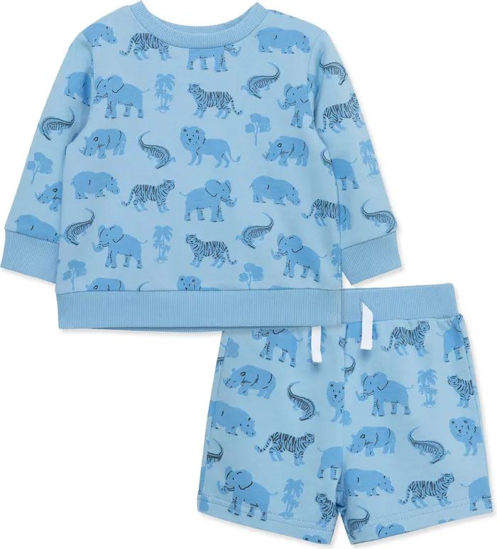 Safari Print Sweatshirt & Shorts Set | Nordstrom