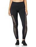 Amazon Brand - Core 10 Women's Seamless High Waist Squat-Proof Mesh Legging, Black, L (12-14) | Amazon (US)