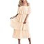 Women's Off The Shoulder Ruffles Summer Loose Casual Chiffon Long Party Beach Maxi Dress … | Amazon (US)