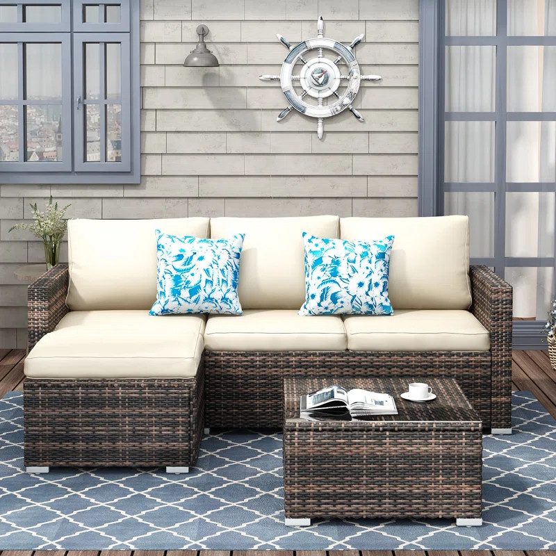 Don 4 - Person Seating Group with Cushions | Wayfair North America