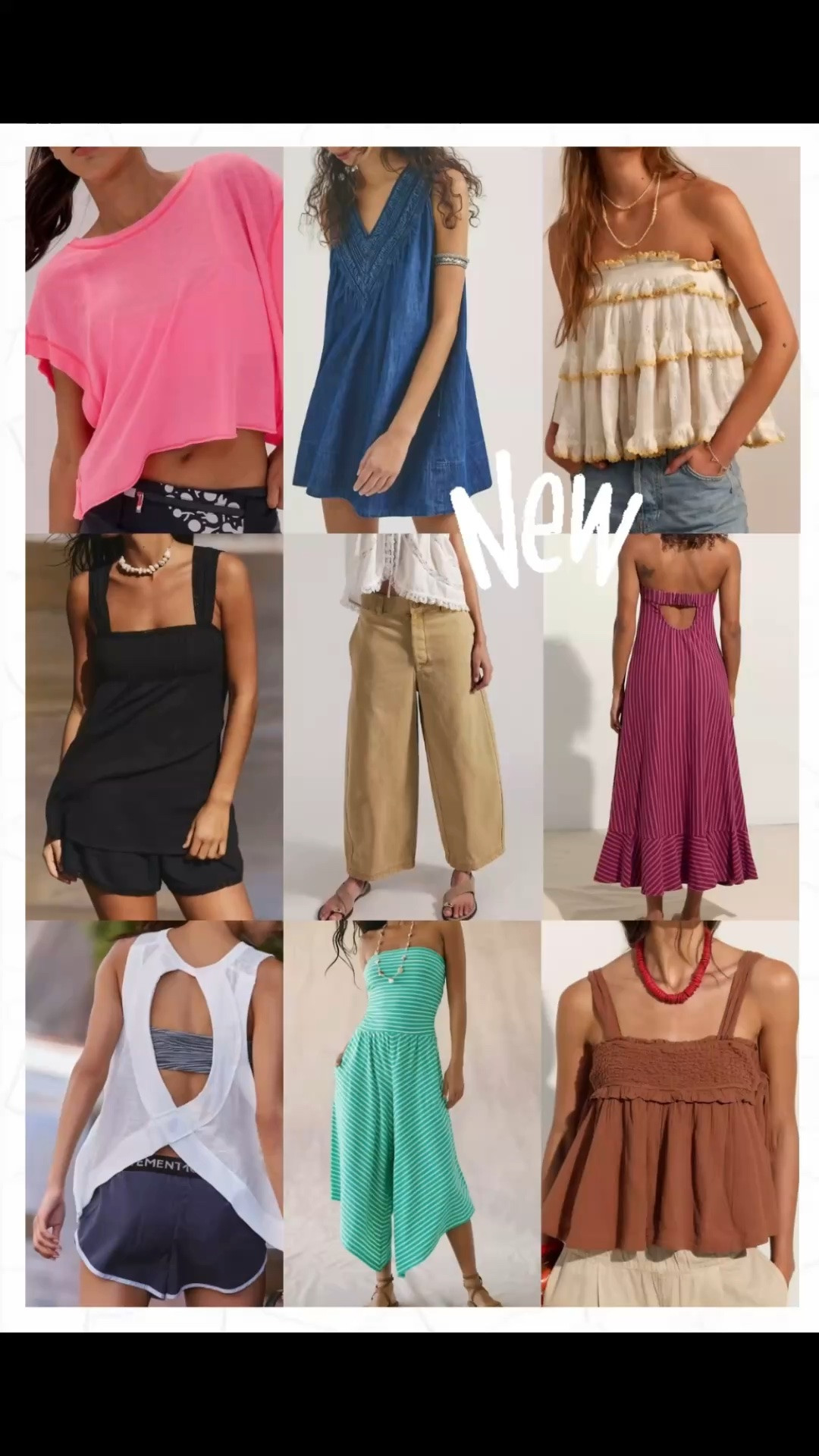 New Free People and FP Movement. 
Summer styles. Casual style.

#LTKSeasonal #LTKActive #LTKOver40