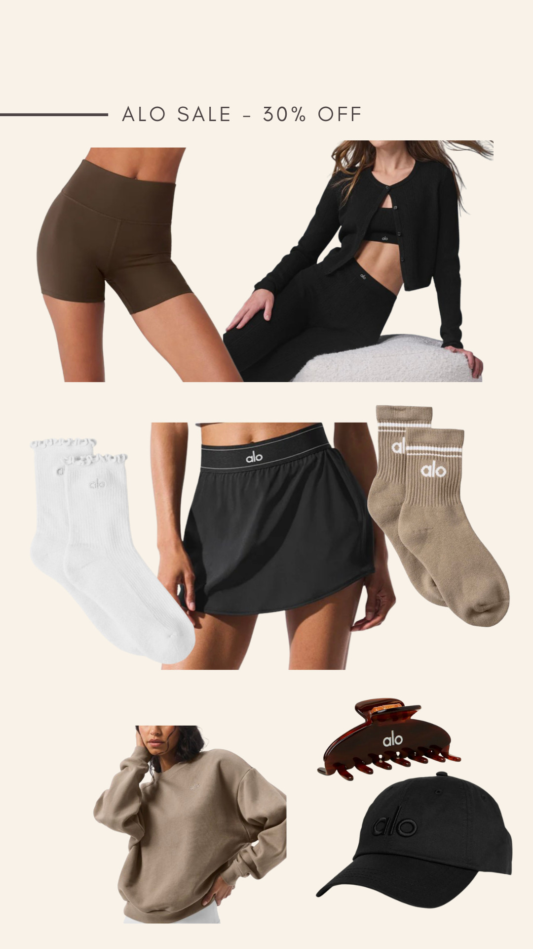 All my ALO favorites are 30% off!

For size reference I wear a size 6 in bottoms at lululemon and wear a medium at Alo! 

 #LTKActive #LTKStyleTip