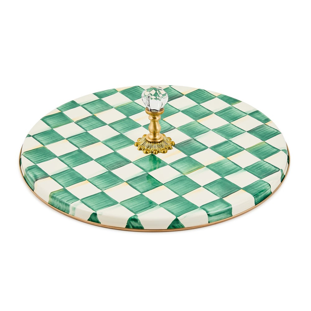 Emerald Check Cheese Course | MacKenzie-Childs