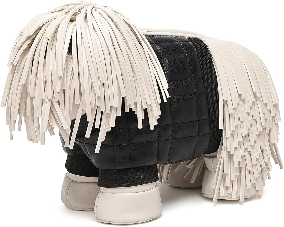 Women PU Leather Unique Novelty Dog Shaped Crossbody Shoulder Bag Handbag Purse | Amazon (US)