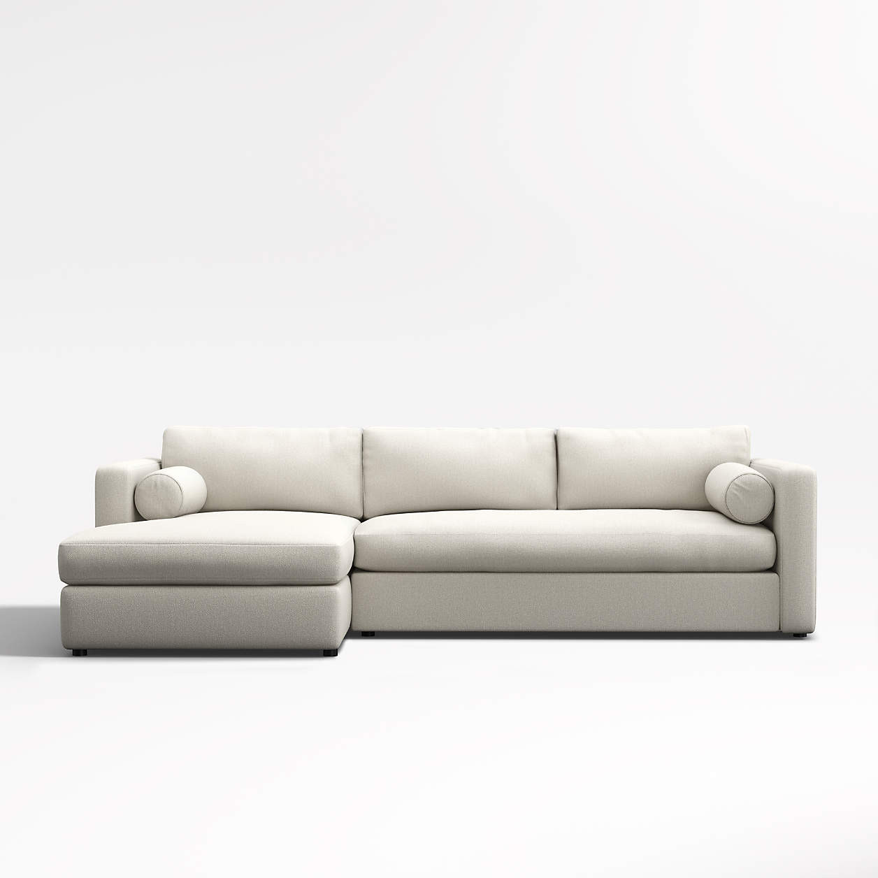 Aris Deep 2-Piece Left-Arm Chaise Sectional Sofa + Reviews | Crate & Barrel | Crate & Barrel