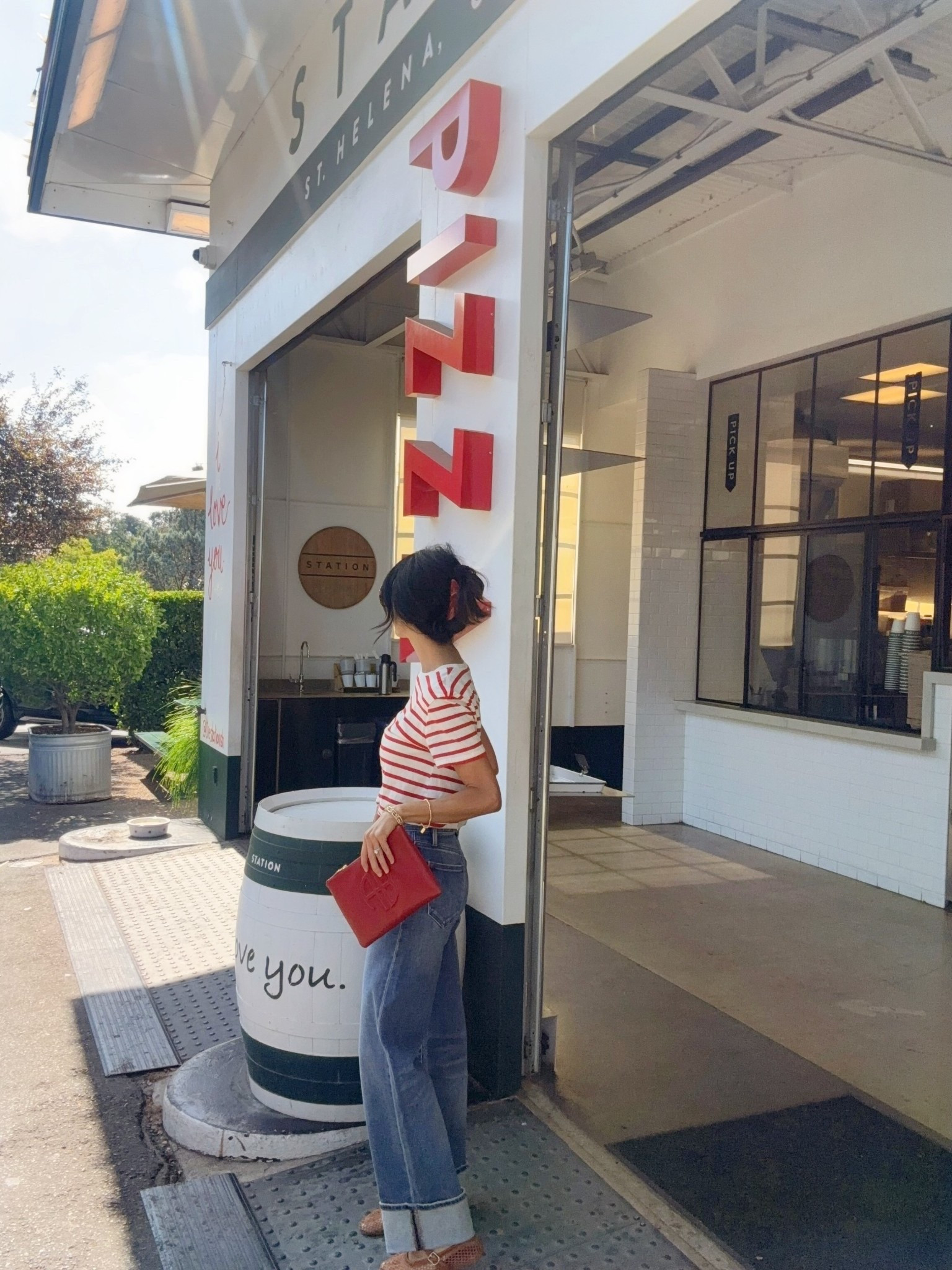 My new favorite high waisted cuffed jeans ❤️ True to size. They are under $100, which is amazing for a quality pair of jeans. 
Red gloss, non-slip hair clip. This is SO good. It holds firmly in place and none of my hair slips out at all. 
Anine Bine red clutch bag.
Red & white striped cotton tee is last year from Zara, but I found one that’s identical by Madewell  

Cuffed jeans
Jean trends for fall 2025
High waisted cuffed jeans
Classic jeans for 2025
St.Helena, California 
Red hair claw

#LTKOver40 #LTKItBag #LTKFindsUnder100