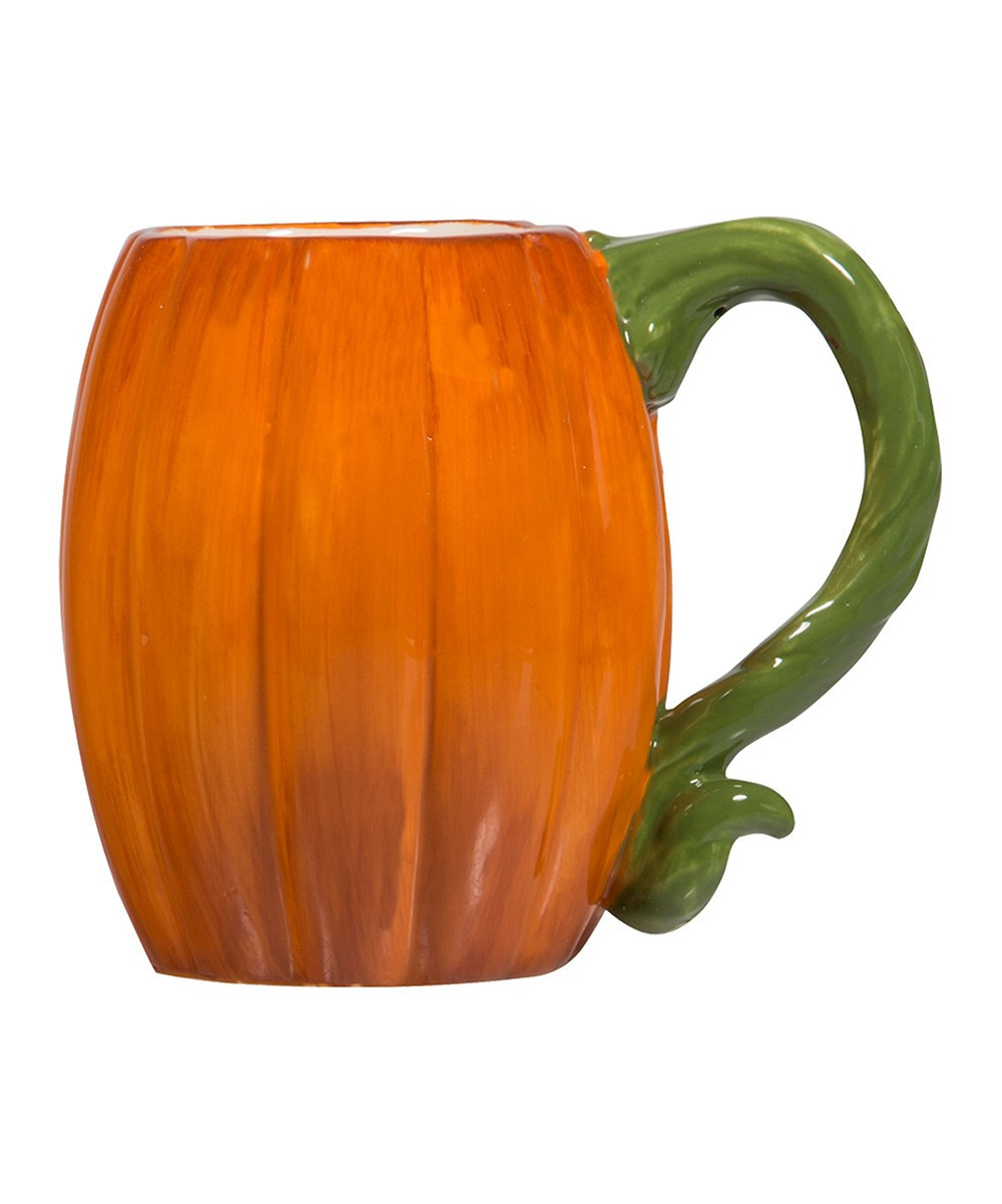 Home Essentials and Beyond Mugs - Orange & Green Pumpkin Mug | Zulily