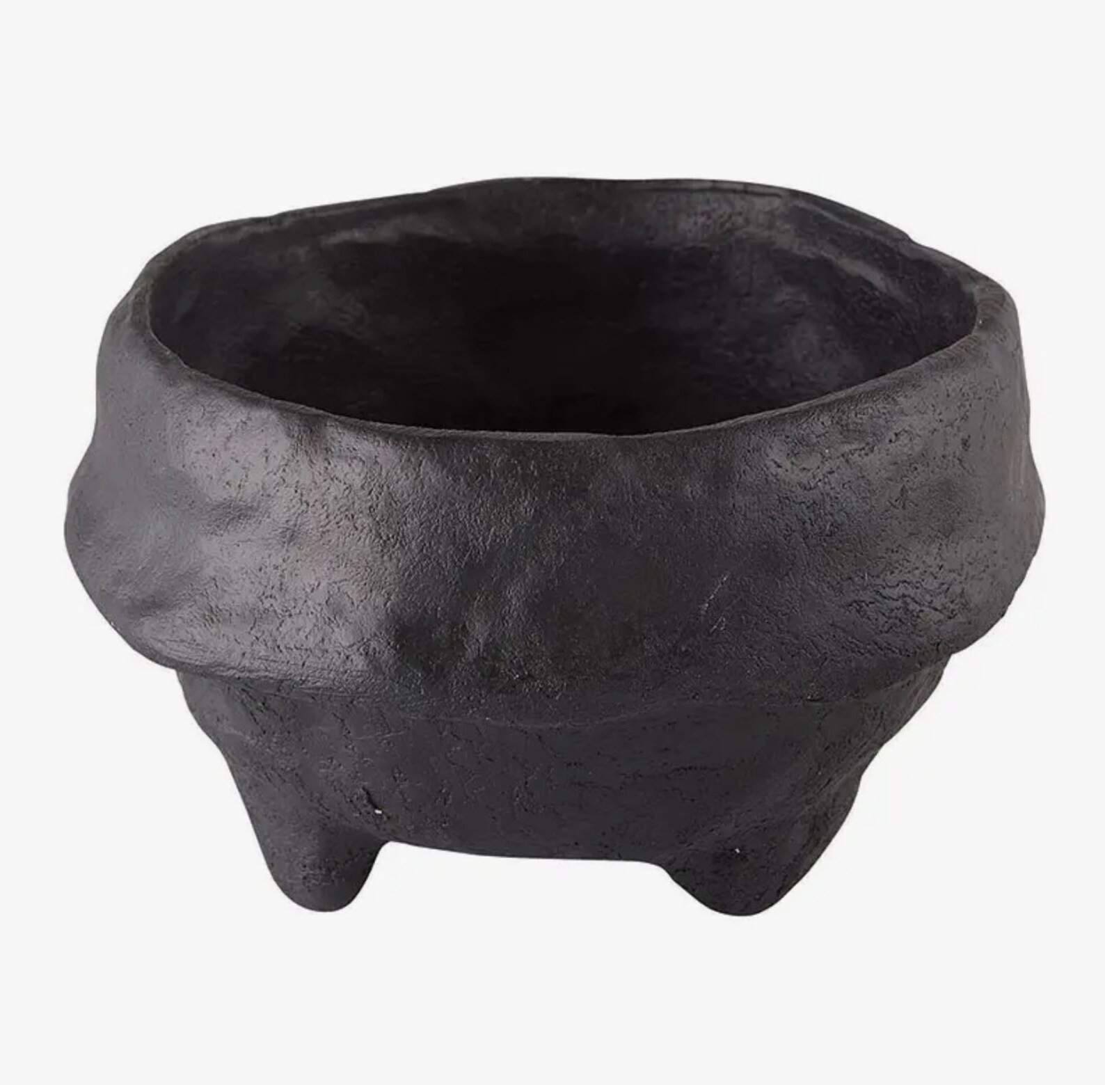 Black Footed Paper Mache Bowl | Etsy (US)