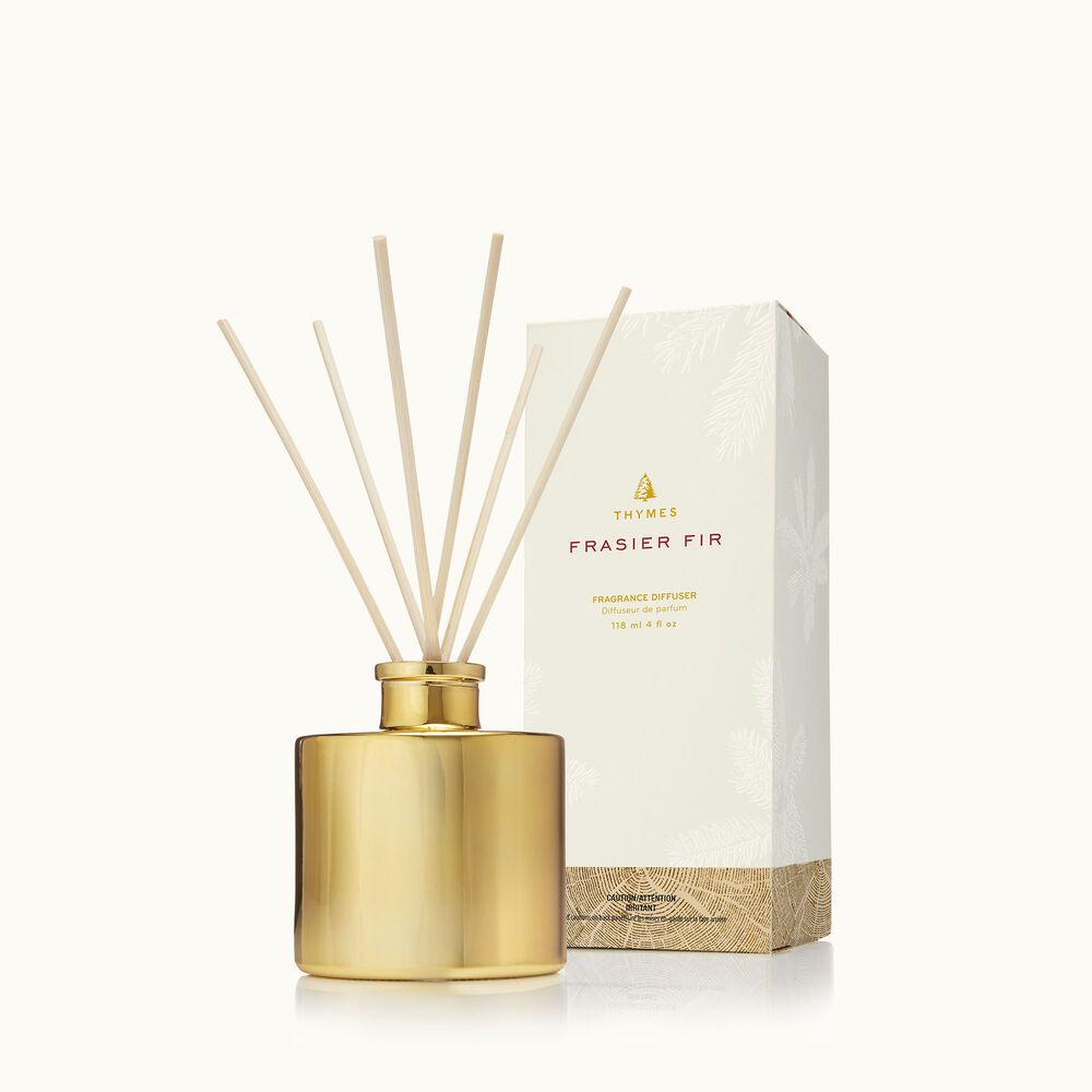 Frasier Fir Gilded Gold Petite Diffuser | Home Fragrance | Thymes