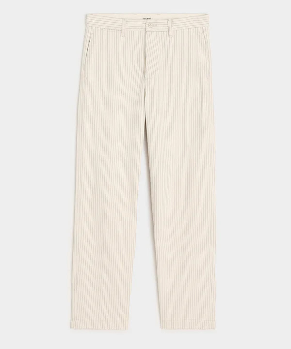 Relaxed Striped Denim Chino | Todd Snyder