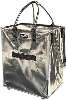 Amazon.com - HULKEN - (Large, Black) Reusable Grocery Bag On Wheels, Shopping Trolley, Rolling To... | Amazon (US)