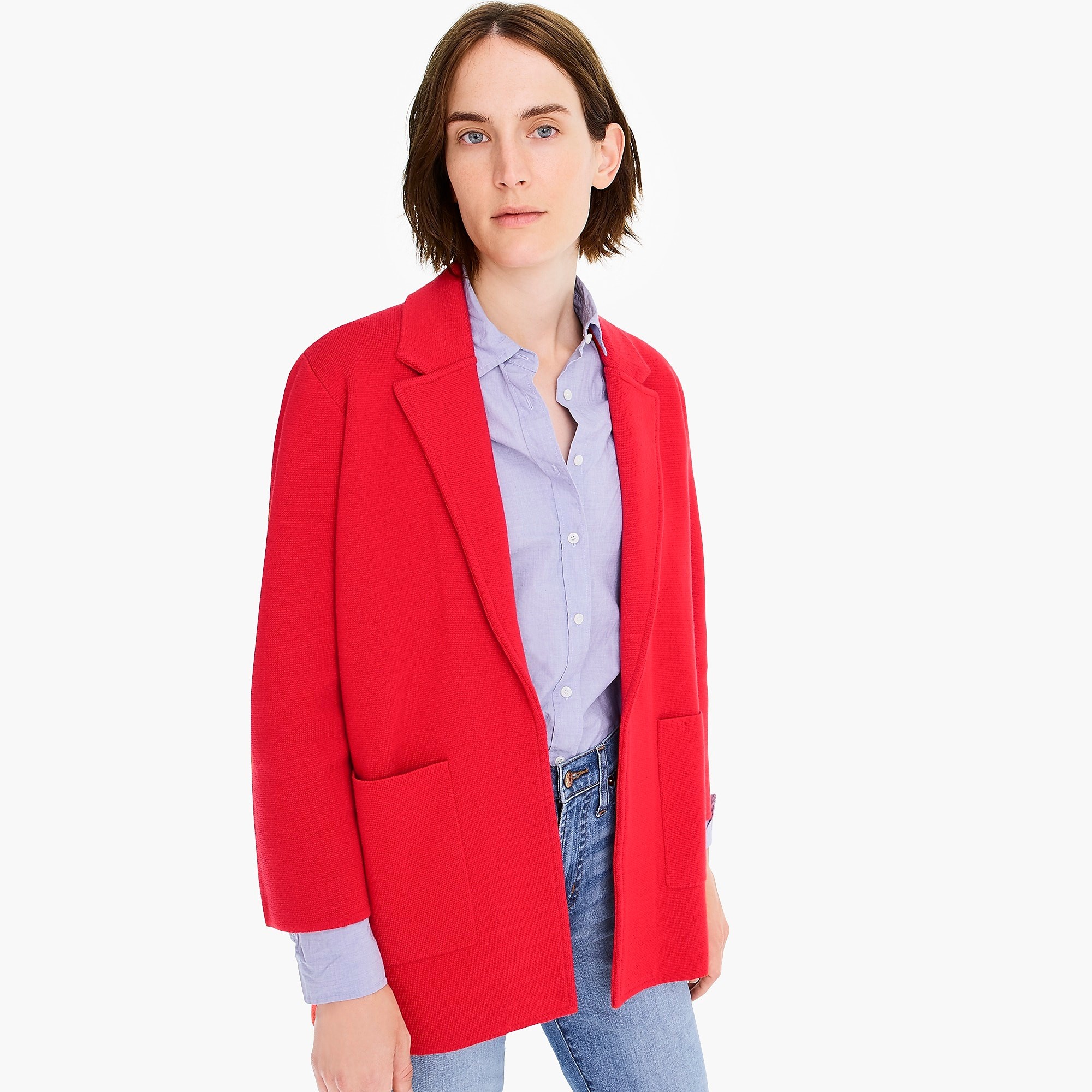 Sophie open-front sweater-blazer | J. Crew US