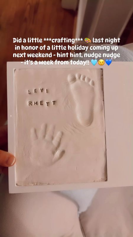 Did a little ***crafting*** 🎨 last night in honor of a little holiday coming up next weekend - hint hint, nudge nudge - it’s a week from today!! 🩵😉💙 Is there anything cuter than tiny whittle baby handprints and footprints?! 🥹👣🫶🏽😭 All we need to do now is print and add some photos in of our new family of 4️⃣ and our tiny newborn addition!! Be still my heart! 👶🏼🩵👶🏼 #fathersdaycrafting #fathersdaygiftideas #fathersdayideas 

PS. I went ahead and linked all of these **father’s day** 🩵🎁💙 gift ideas for y’all over on my LTKit shop, too - if you’re still needing some last-minute sweet “from the heart” ideas, too!! Comment “GIFT IDEA” in the comments below ⬇️ and I’ll send you a direct link, too!! 😘🔗🎁


#LTKGiftGuide #LTKBaby #LTKFamily