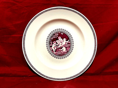 Wedgwood Cipriani Cherubs White & Cranberry Dinner Plate (s) 10 1/4" England | eBay US