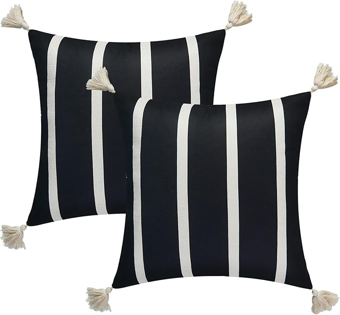 Hofdeco Premium Modern Boho Moroccan Indoor Outdoor Throw Pillow Cover Only, 18"x18" Water Repell... | Amazon (US)