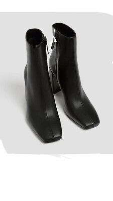 Pull&Bear heeled ankle boot in black UK2 Eur35  22.8cm BNWT  | eBay | eBay UK