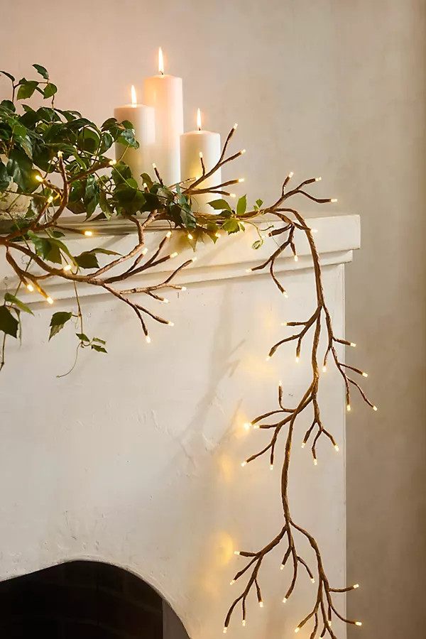 Solar LED Ivy Branch Lights | Anthropologie (US)