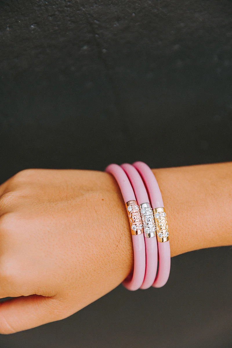 BuddyLove X BuDha Girl | Three Kings Medium Bangles | Pink | BuddyLove
