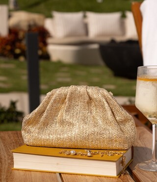 Gianni Bini x Shea Leigh Mills Hugo Straw Dome Clutch | Dillard's | Dillard's