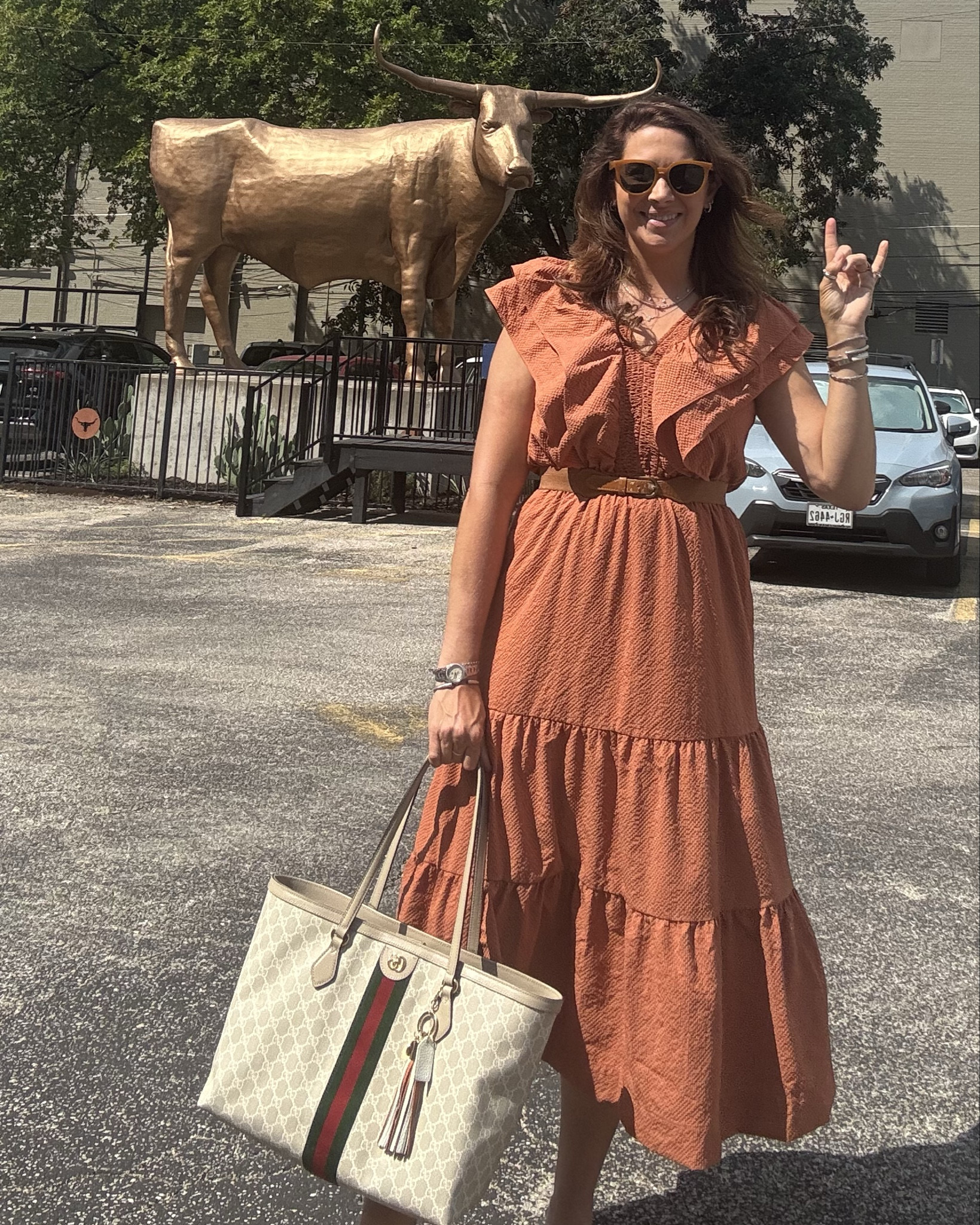 Happy #longhornfriday! Today I’ve got on the $98. At the Tailgate Maxi dress from @lillaandbeth 

#LTKFindsUnder100 #LTKStyleTip #LTKSaleAlert