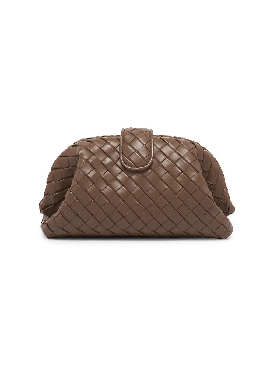 Women's Lauren 1980 Padded Intrecciato Leather Clutch - Pinecone | Saks Fifth Avenue