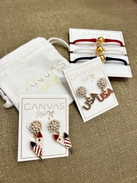 Canvas Style Americana collection
 
USA - 4th of July - patriotic - red white & blue - statement pieces - jewelry 

#LTKstyletip #LTKSeasonal #LTKFind