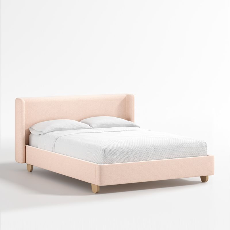 Pismo Kids Grapefruit Full Upholstered Bed | Crate & Kids | Crate & Barrel