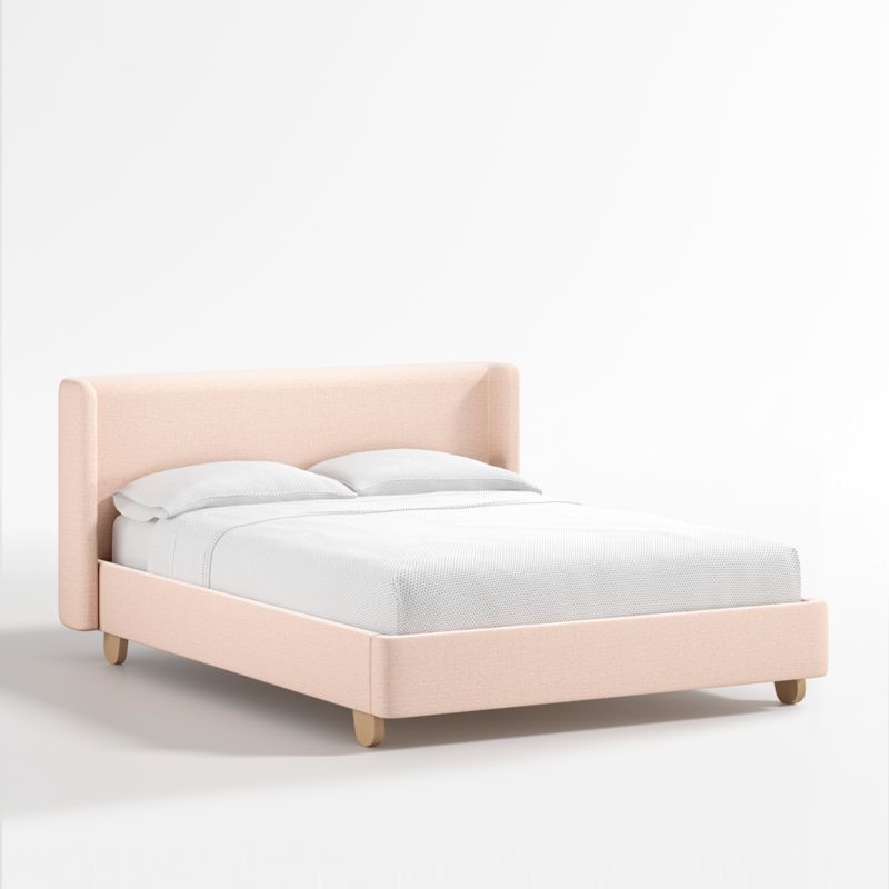 Pismo Kids Grapefruit Full Upholstered Bed | Crate & Kids | Crate & Barrel