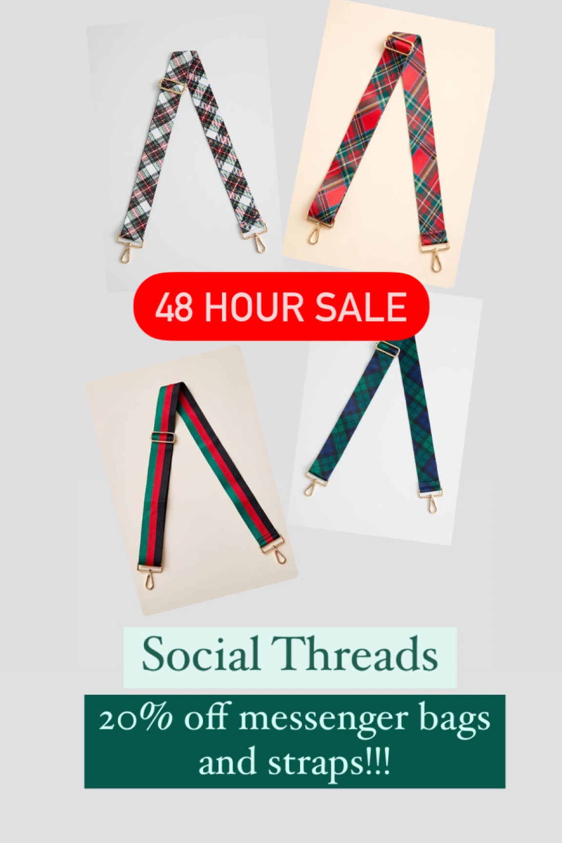 Social Threads messenger bags and straps 20% off!!
Use code bagsale20 at checkout 


Gifts for her, messenger bag, guitar bag strap, bag straps, purse, handbag

#LTKitbag #LTKHoliday #LTKsalealert