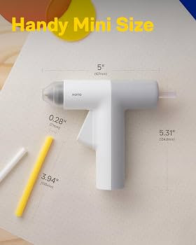 HOTO Cordless Hot Glue Gun, Mini Hot Glue Gun & 10 Colored Glue Sticks | Amazon (US)