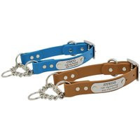 Waterproof Chain Martingale Dog Collar With Engraved Nameplate - 25 Colors | Etsy (US)