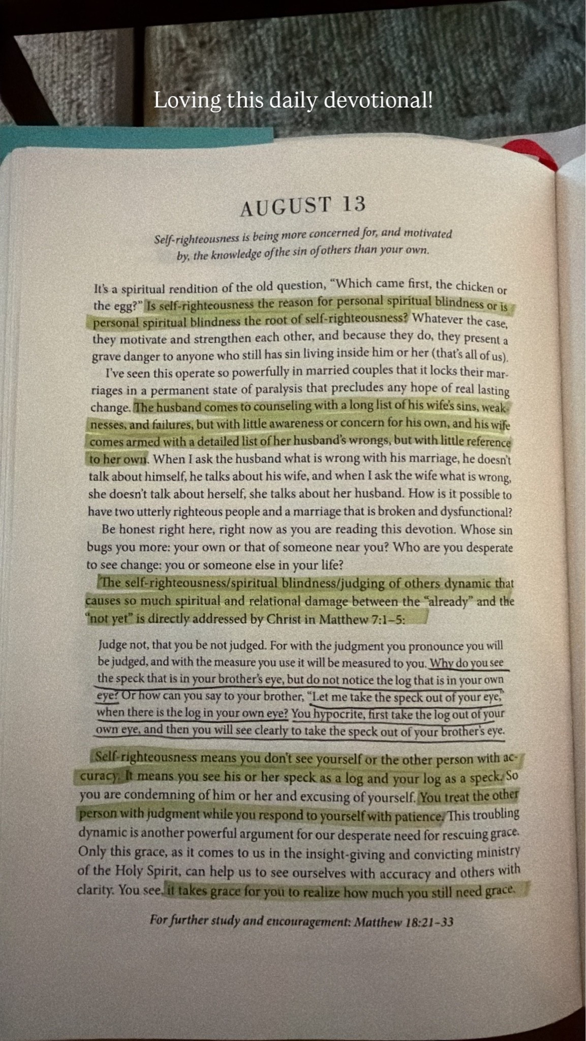 Linking my daily devotional!