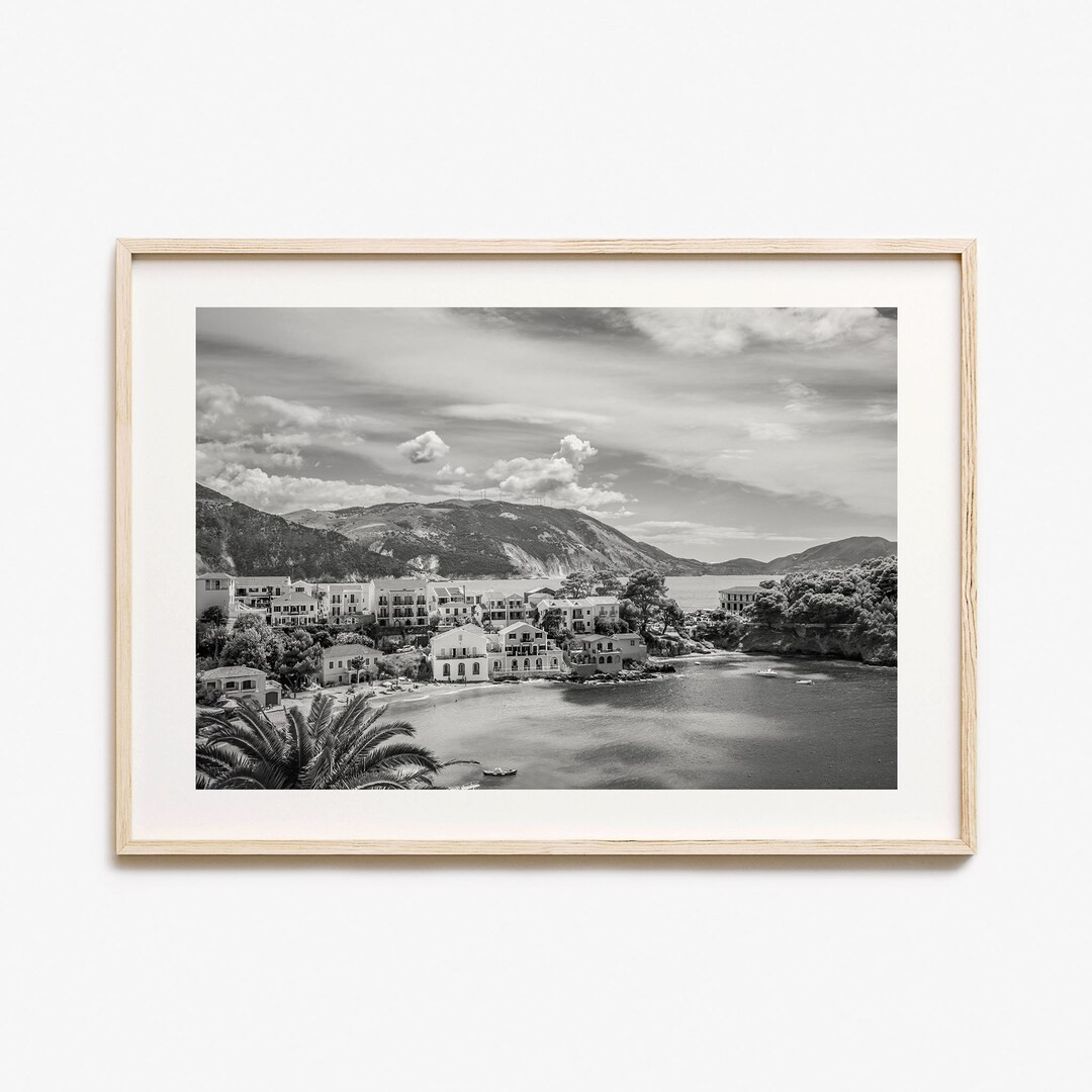 Greece Photo Poster Print Horizontal, Greece Black and White Wall Art, Greece Wall Photography, G... | Etsy (US)