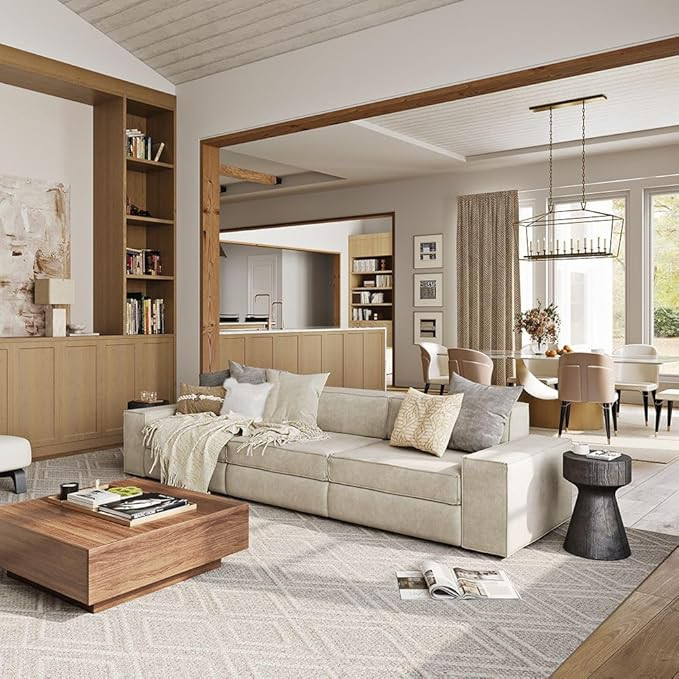 POVISON 115.75" Oversized Modern Modular Sectional Sofa for Living Room Large Sectional Couches V... | Amazon (US)