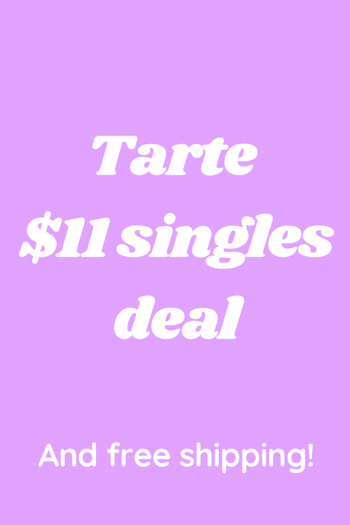 Tarte single sale $11 products! Shape tape is $16

#LTKCyberWeek #LTKBeauty #LTKSaleAlert