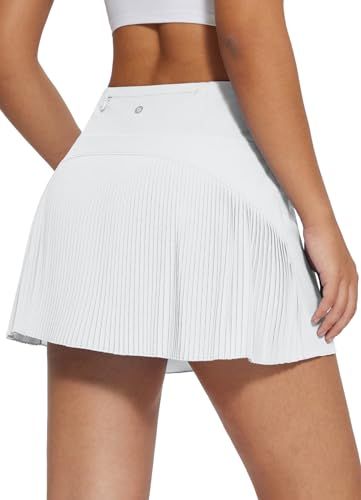 Amazon.com: BALEAF Women's Pleated Tennis Skirts High Waisted Lightweight Athletic Golf Skorts Sk... | Amazon (US)