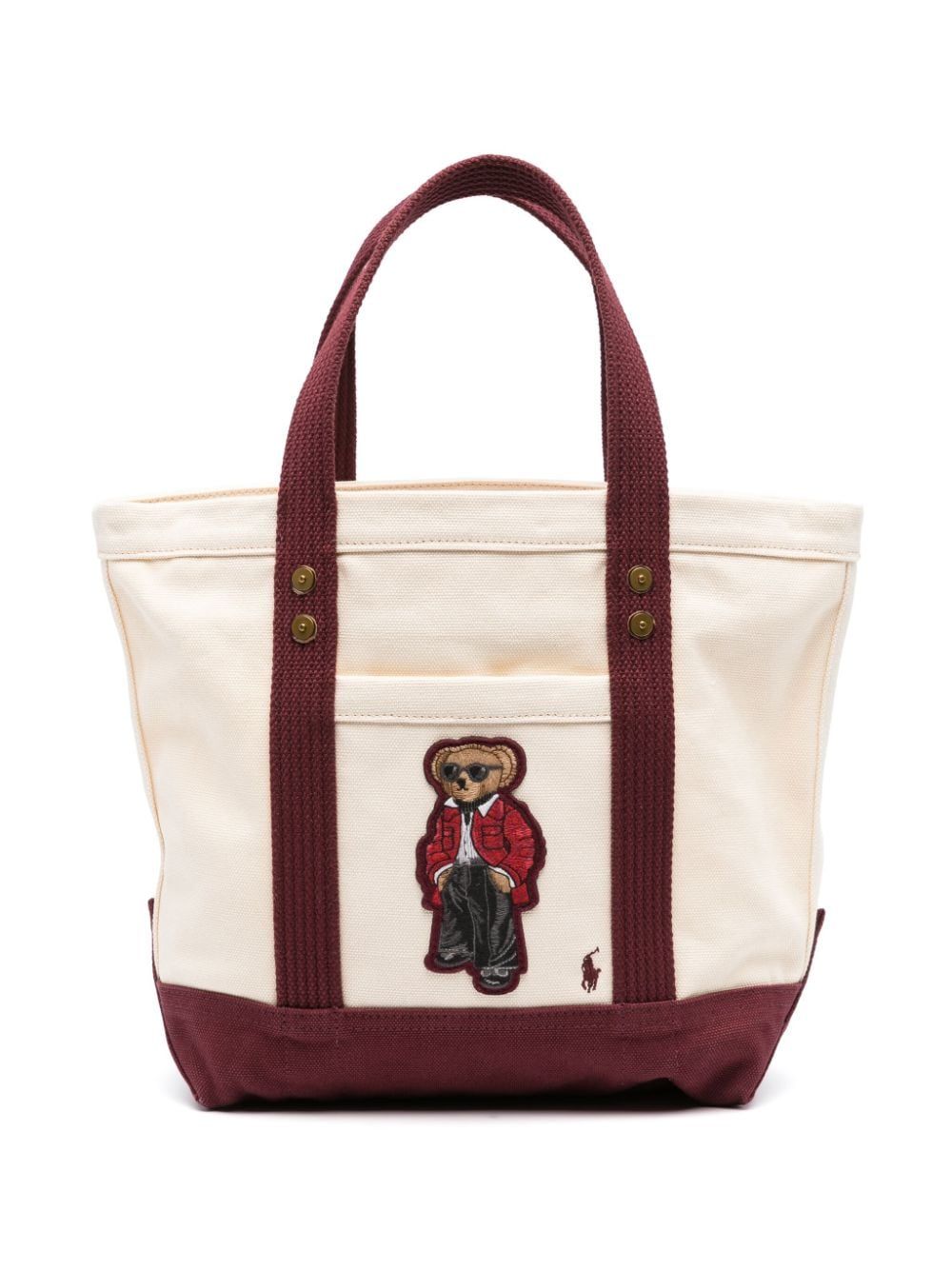 Polo Ralph Lauren Polo Bear Canvas Tote Bag - Farfetch | Farfetch Global