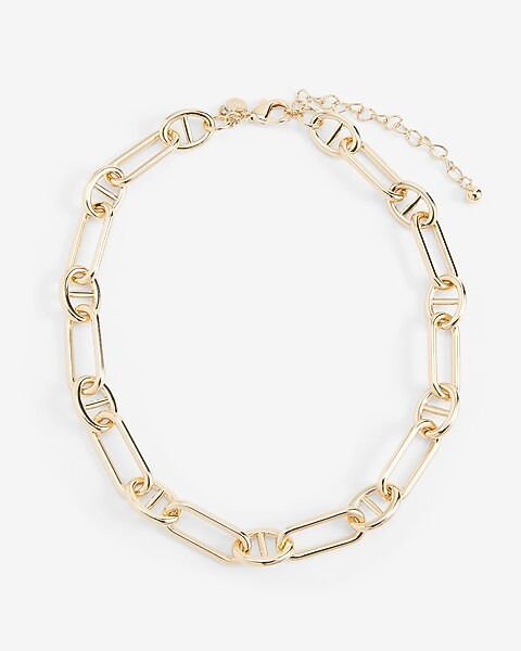 Interlocking Paperclip Chain Necklace | Express