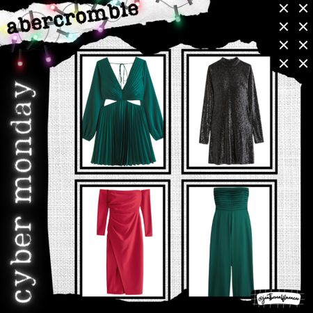 Abercrombie cyber Monday, rhinestone, long sleeve, holiday, velvet, slit, one shoulder, sale picks. 

#LTKHoliday #LTKCyberWeek #LTKSeasonal