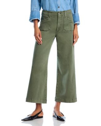 PAIGE Anessa High Rise Wide Leg Ankle Jeans in Vintage Ivy Green  | Bloomingdale's Women | Bloomingdale's (US)
